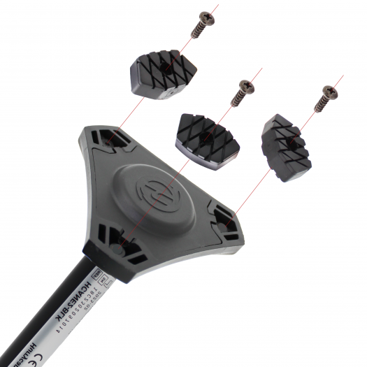  NEW 3 PACK HurryCane Freedom Edition Rubber Ferrules Tips